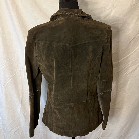 Marcelle Renee boho leather jacket SZ S - Picture 4 of 8